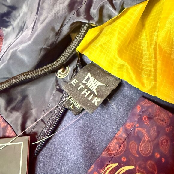 ETHIK Mantra Paisley Kimono Jacket – Dragon Print Street Style Windbreake - Picture 6 of 12